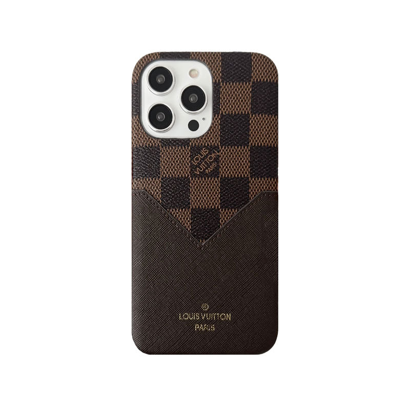 Monogram iPhone Case With Pouch Brown Printing -KB240329-GTOCASE