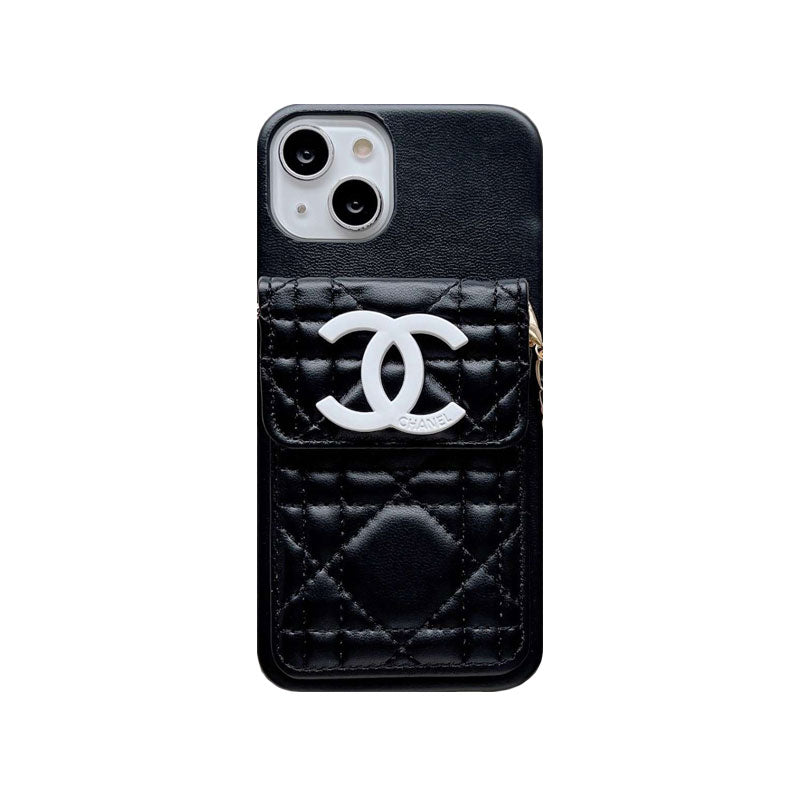CC iPhone Case With Wallet And Strap Pink -GS241602-GTOCASE
