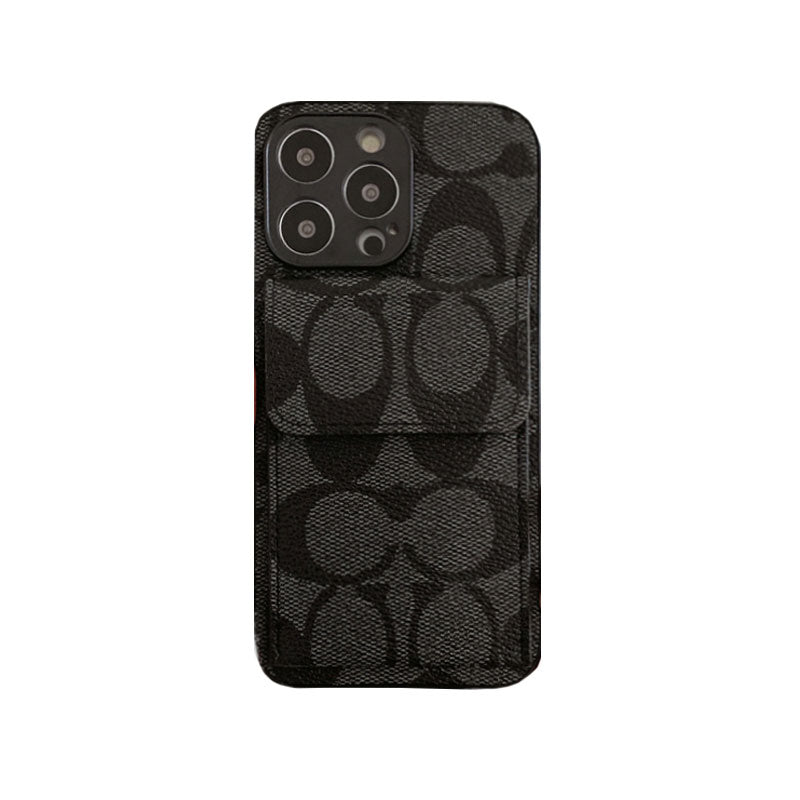 CH  iPhone Case With  Wallet Light Brown-HP240513-GTOCASE