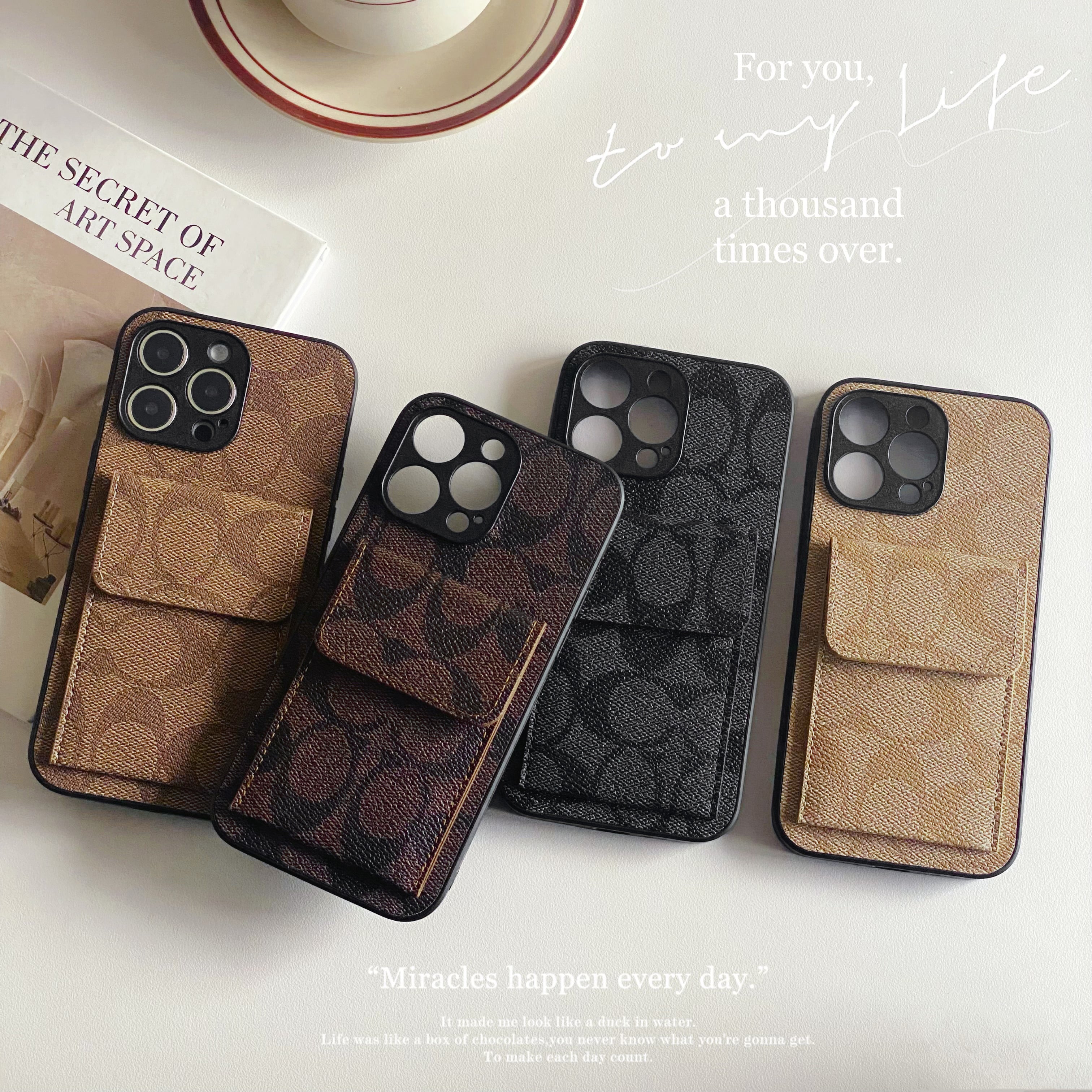 CH  iPhone Case With  Wallet Black-HP240513-GTOCASE