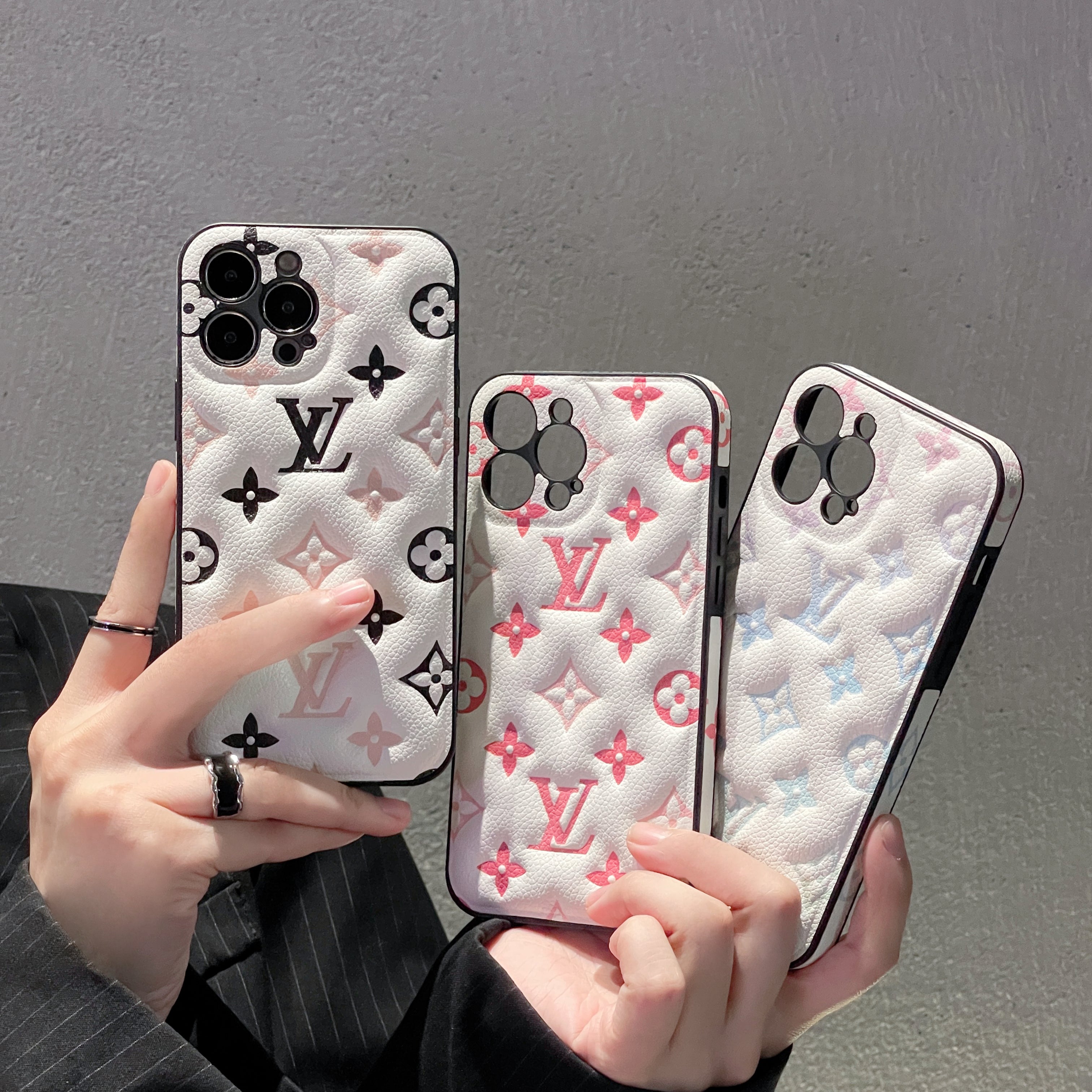 Monogram iPhone Case -Black-QB2411830-GTOCASE