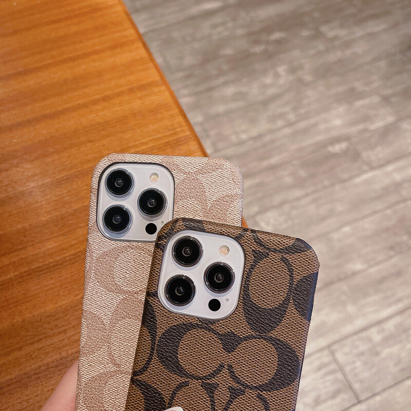 Classic CH  iPhone Case Brown -JDK241426-GTOCASE