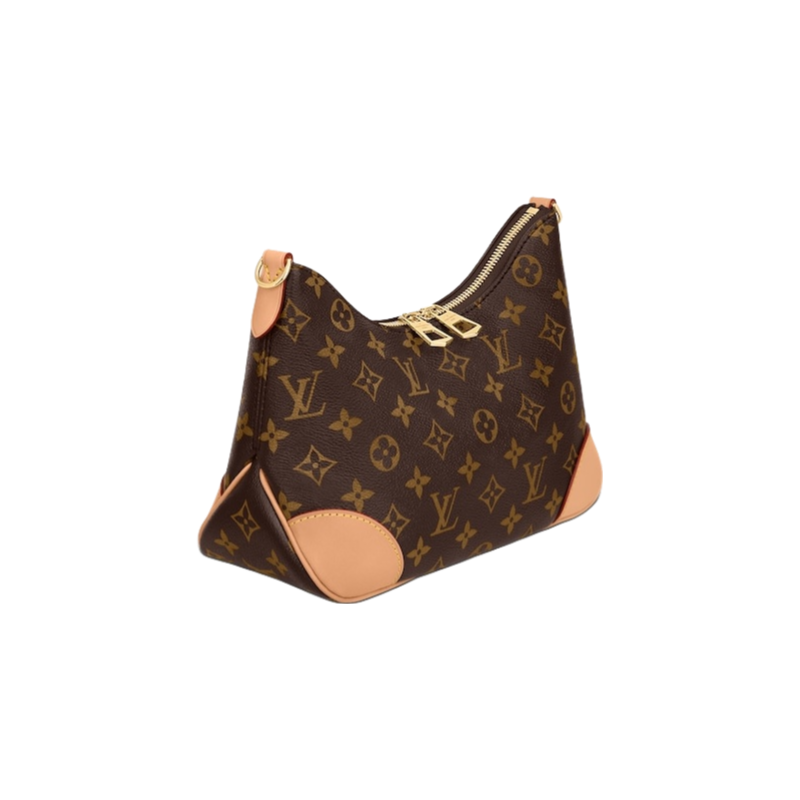 LV Luxury Element  Monogram Handbag with Gold Chain Strap - Ultimate Luxury Must-Have Yellow Horn LV02