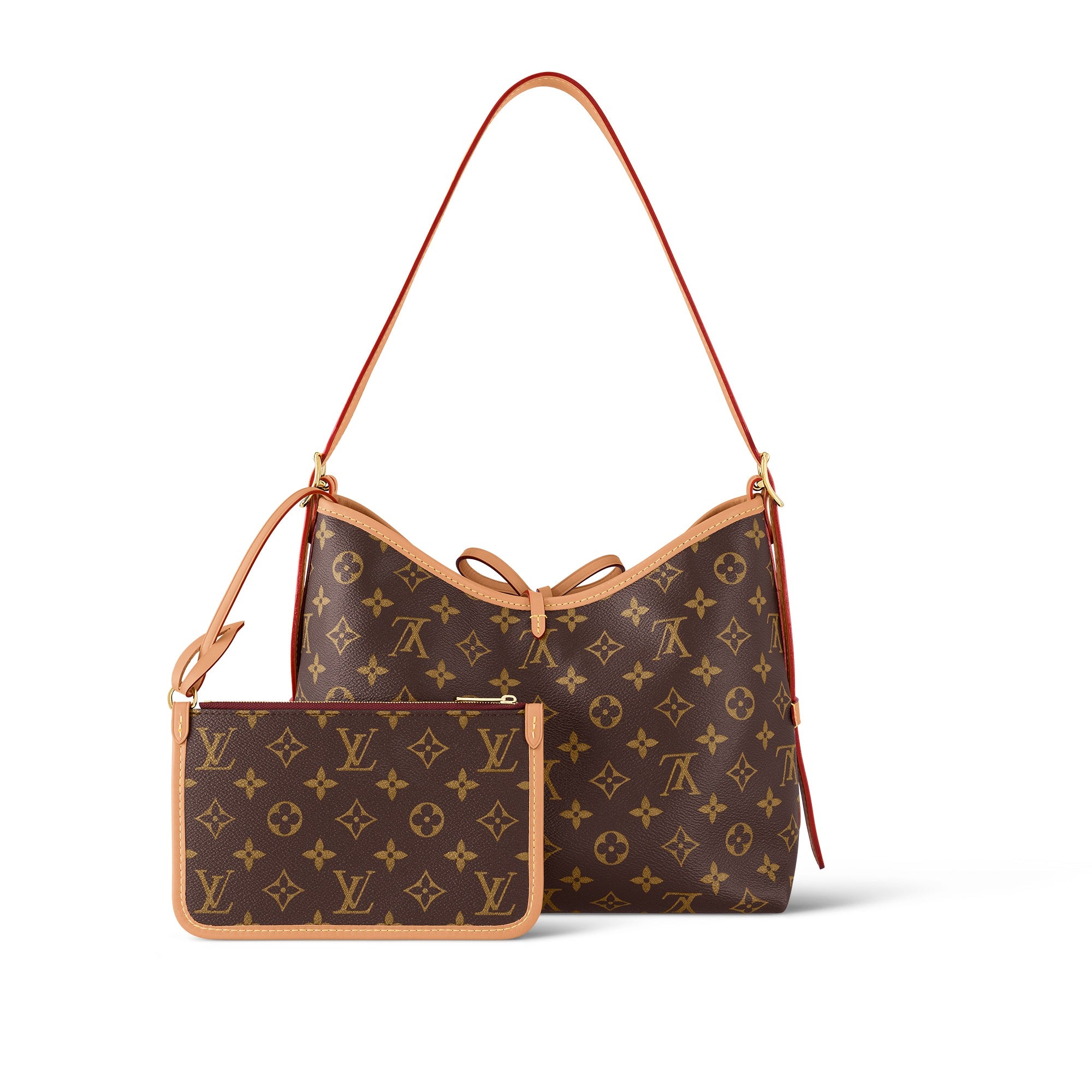 LV Luxury Element CarryAll Small Shoulder Bag: Iconic Monogram Canvas & Leather Trim for Effortless Urban Chic LV03
