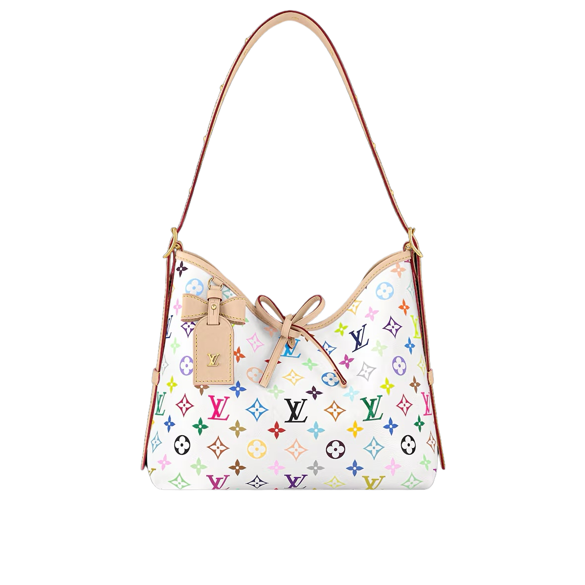 LV Luxury Element Artistic Multicolor Limited-Edition Carryall Small Shoulder Bag LV010