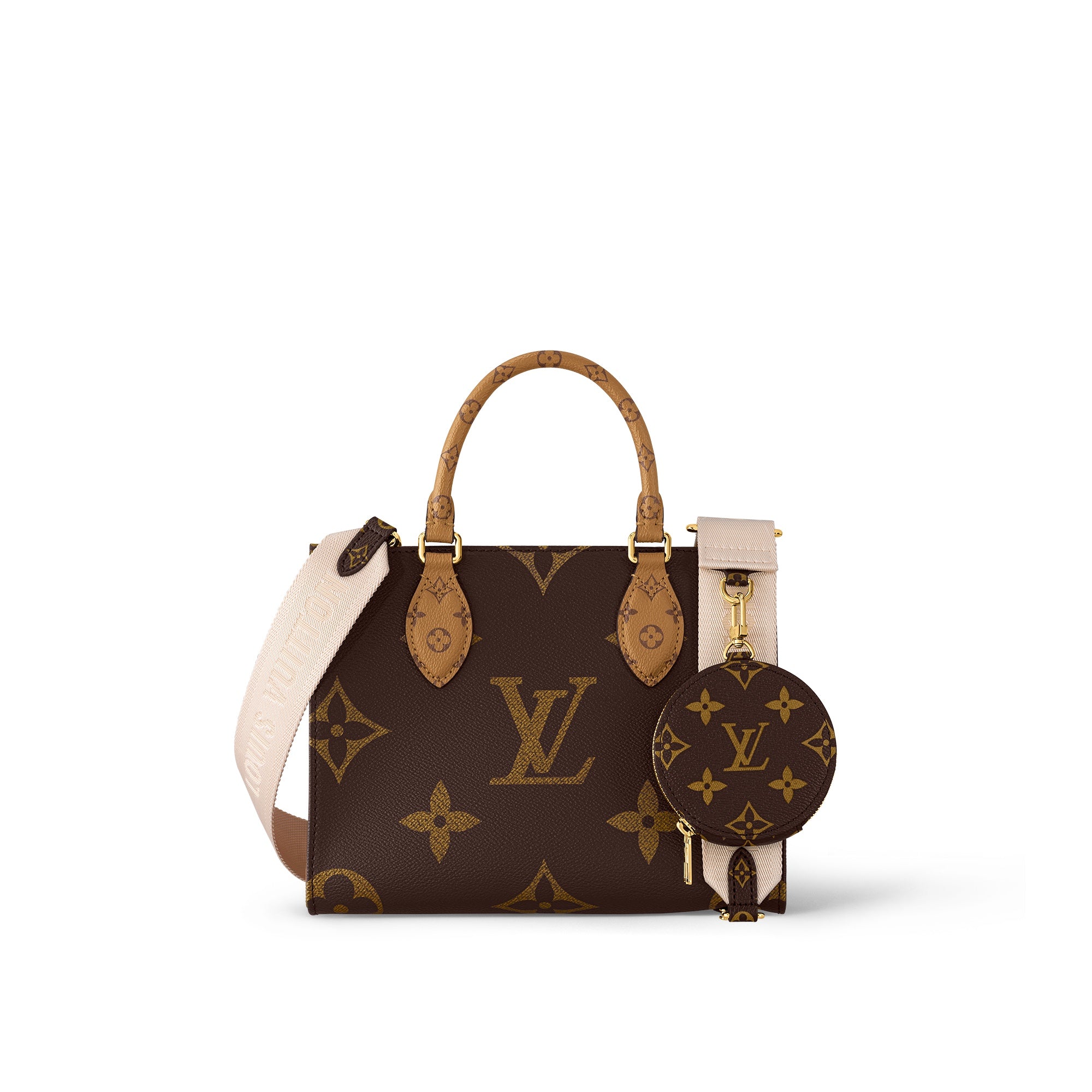 LV Luxury Element Chic Mini Tote Bag with Signature Gold Accents - Your Perfect Everyday Essential LV015