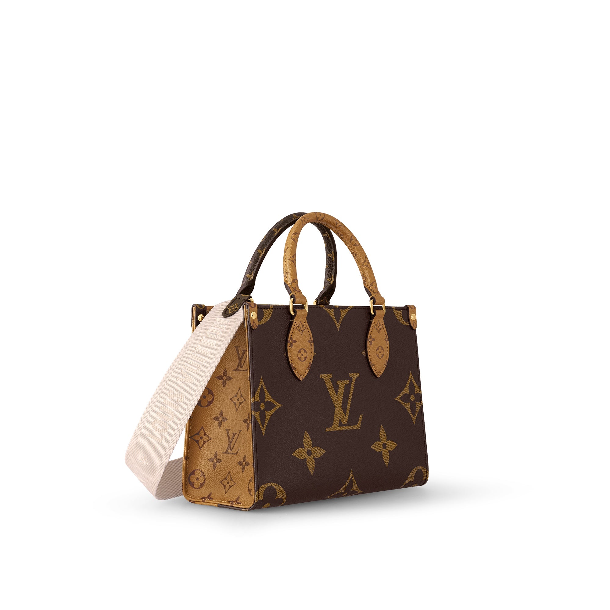 LV Luxury Element Chic Mini Tote Bag with Signature Gold Accents - Your Perfect Everyday Essential LV015