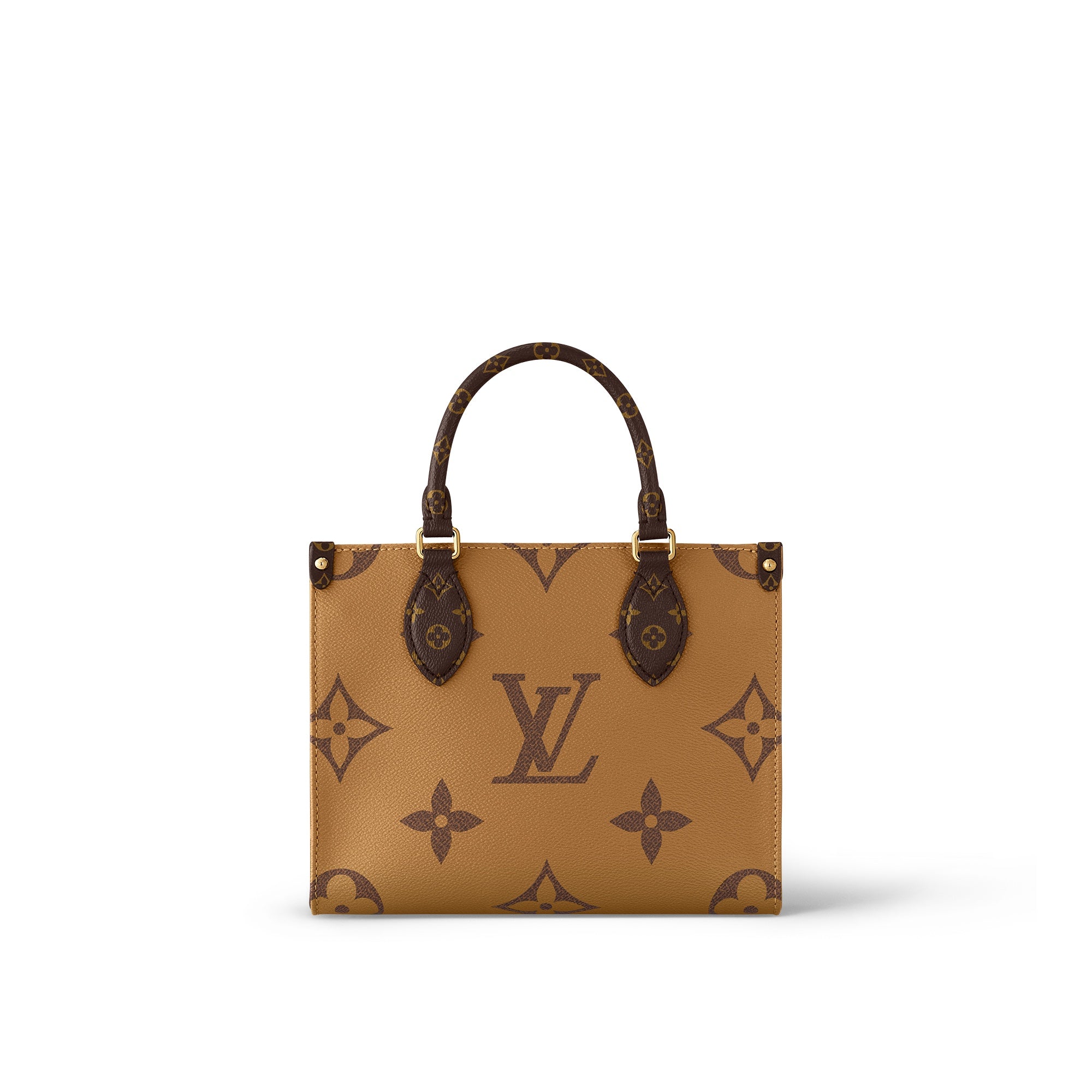 LV Luxury Element Chic Mini Tote Bag with Signature Gold Accents - Your Perfect Everyday Essential LV015
