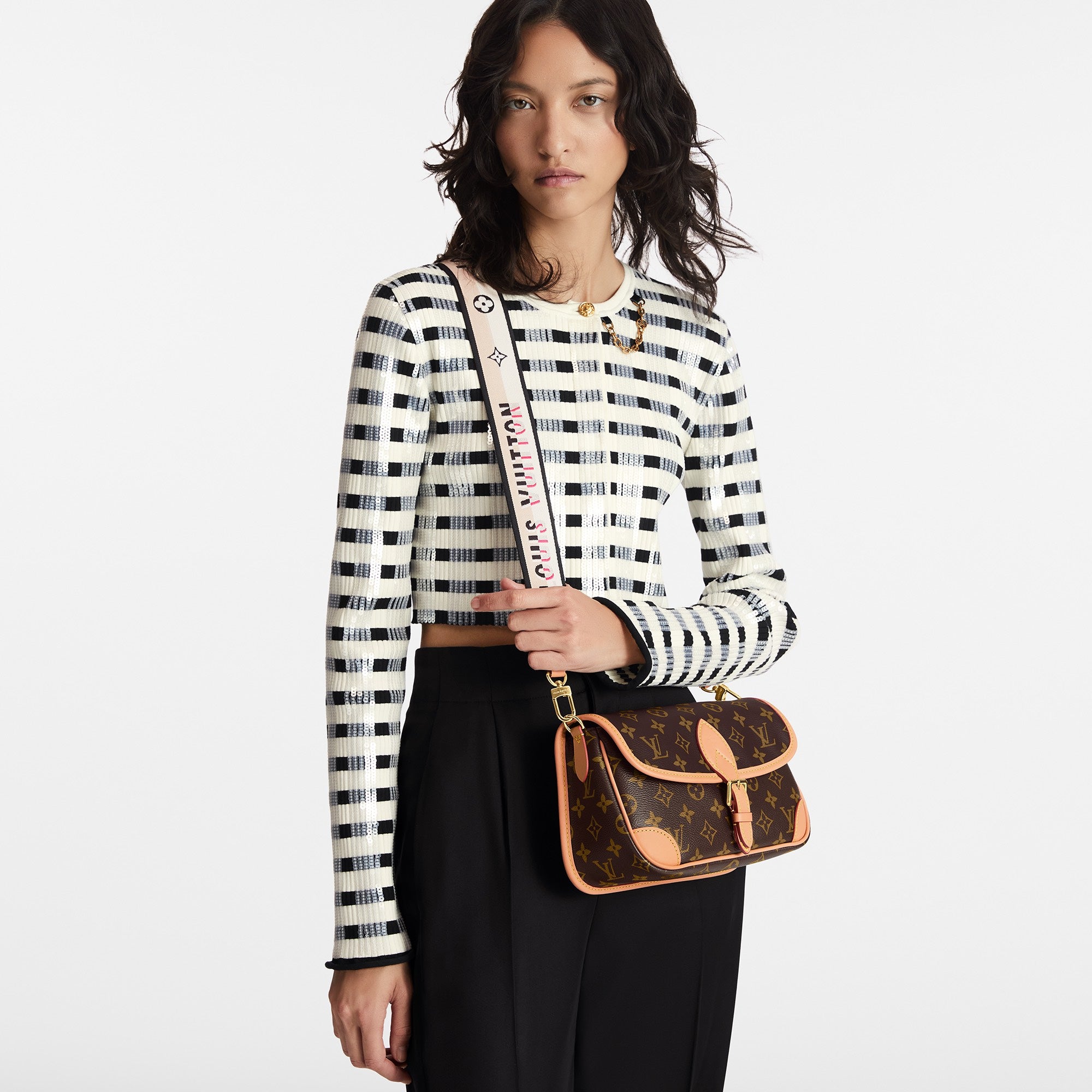 LV Luxury Element Diane Monogram Bag: Vintage Charm Meets Modern Utility LV016