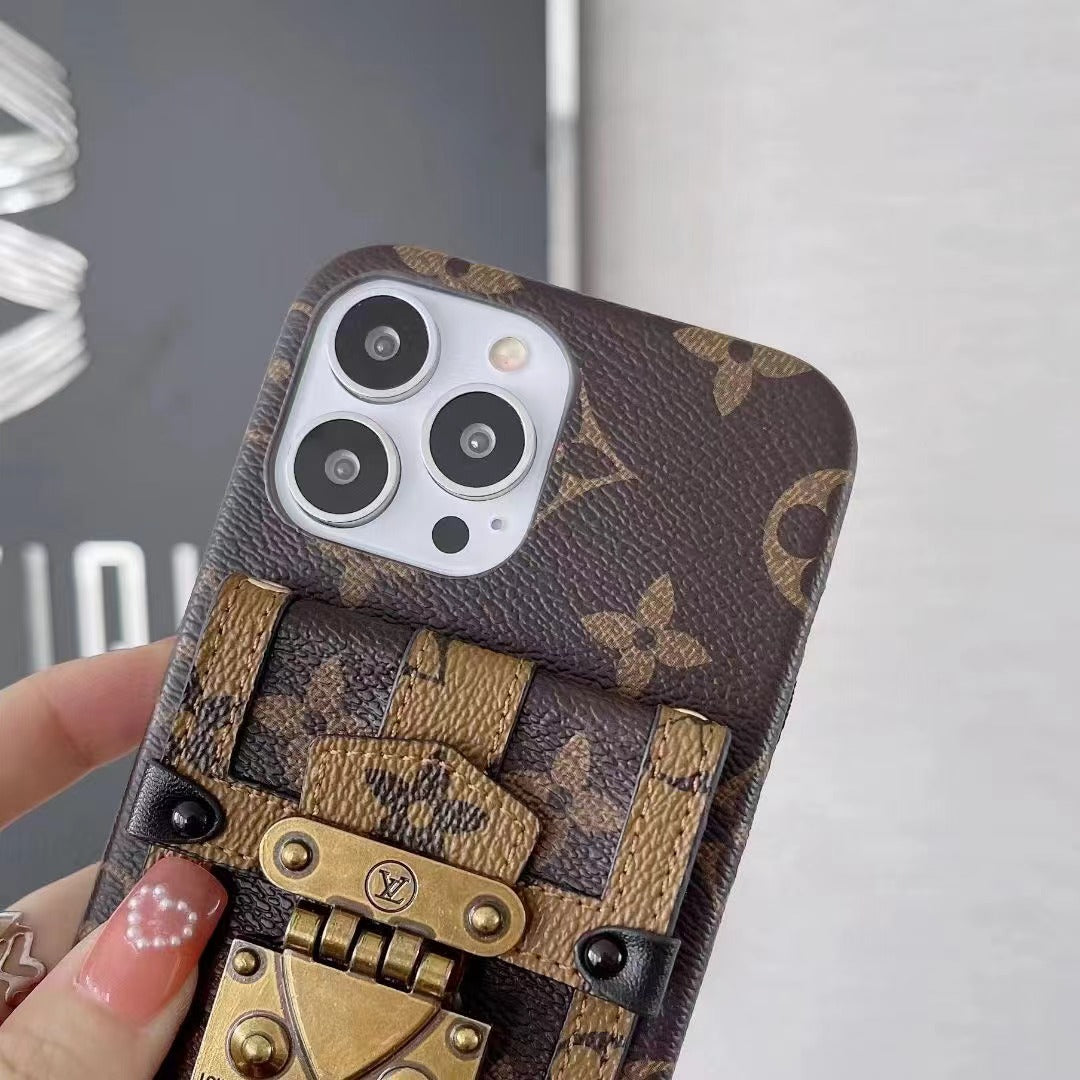 Monogram iPhone Case With Pouch Yellow Printing -MTY241107-GTOCASE