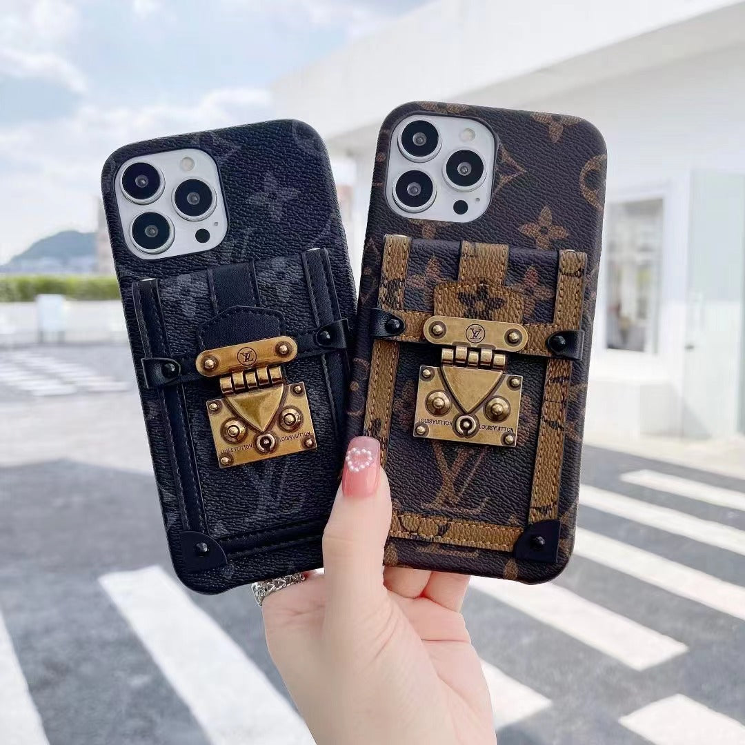 Monogram iPhone Case With Pouch Yellow Printing -MTY241107-GTOCASE