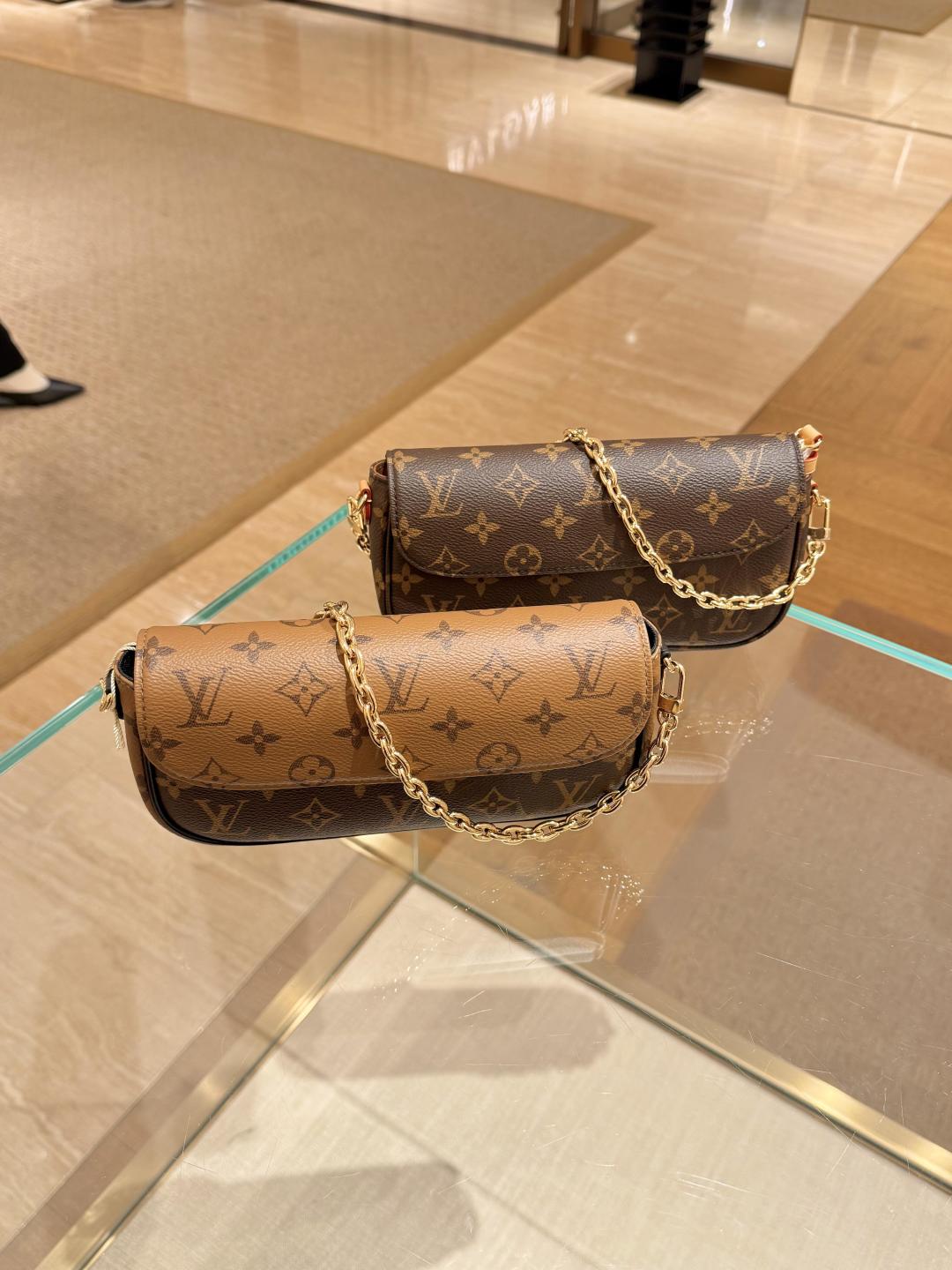 LV Luxury Element Elegant Monogram Wallet on Chain Bag - Timeless Style and Versatility  handbags LV020
