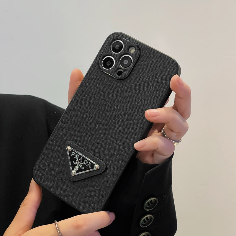 PR iPhone Case Leather Black-QB240513-GTOCASE