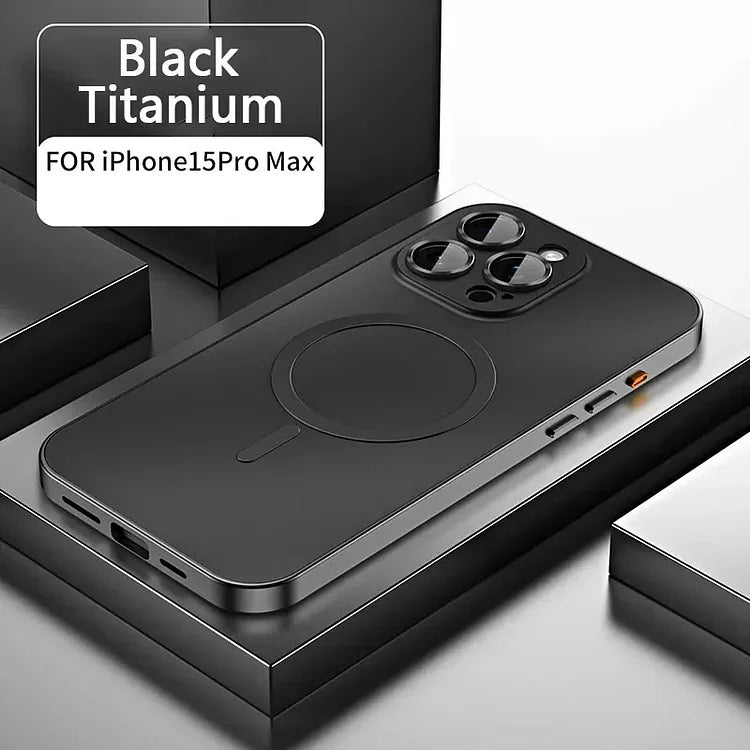Aluminum Metal MagSafe Infinite Charging Frosted Protective Case
