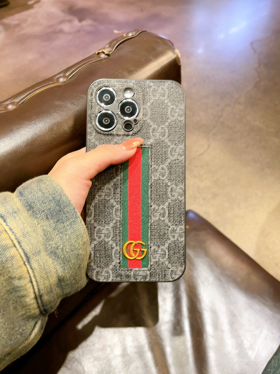Classic GG iPhone Case Black -JD240424-GTOCASE