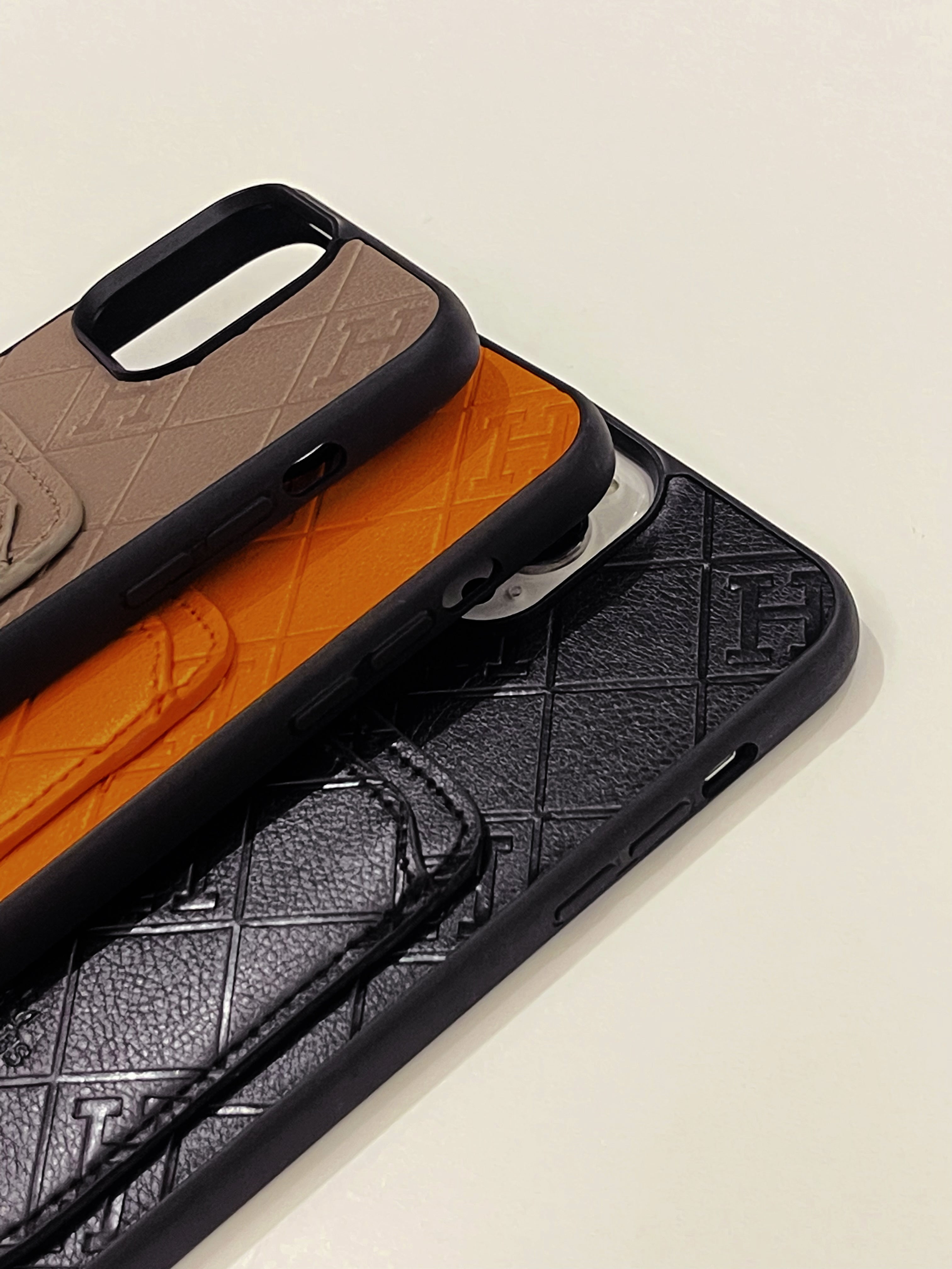  H Case With Card Holder For iPhone Orange-KBK241432-GTOCASE