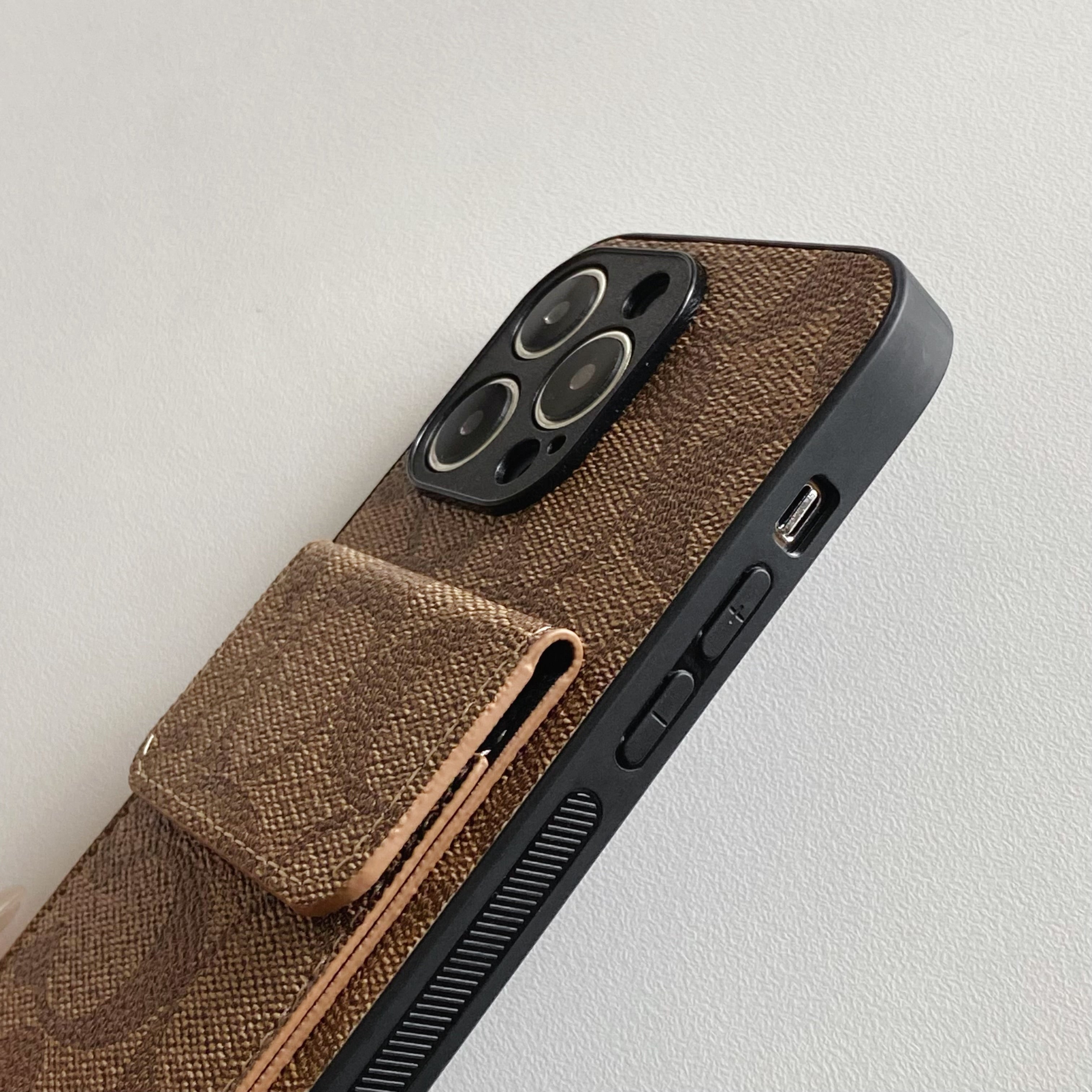 CH  iPhone Case With  Wallet Light Brown-HP240513-GTOCASE