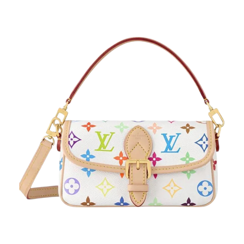 LV Luxury Element Nano Diane Mini Handbag: Chic Design with Detachable Strap and Multiple Carry Options LV021