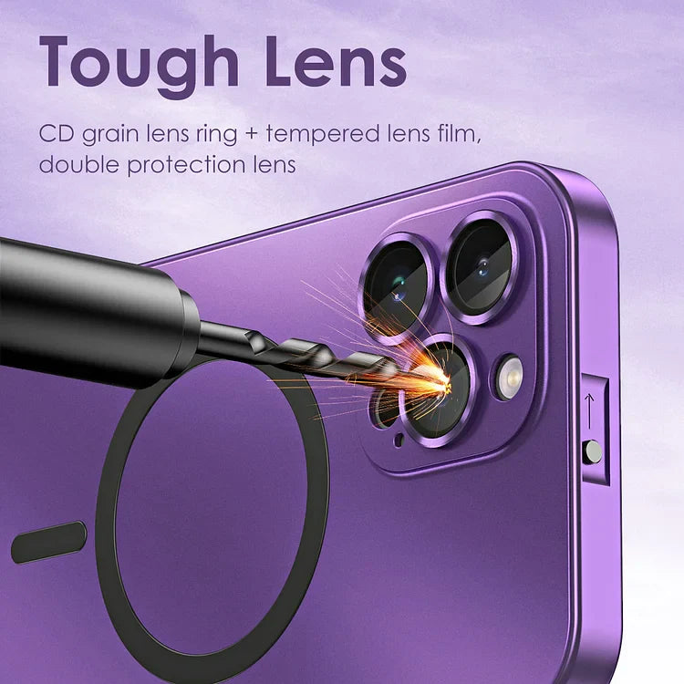 Aluminum Metal MagSafe Infinite Charging Frosted Protective Case