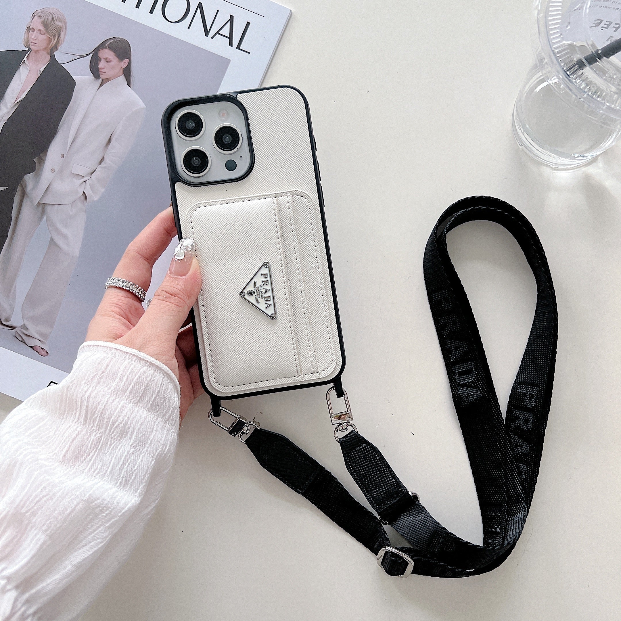 PR Case With Card Holder For iPhone White-XFK241537-GTOCASE