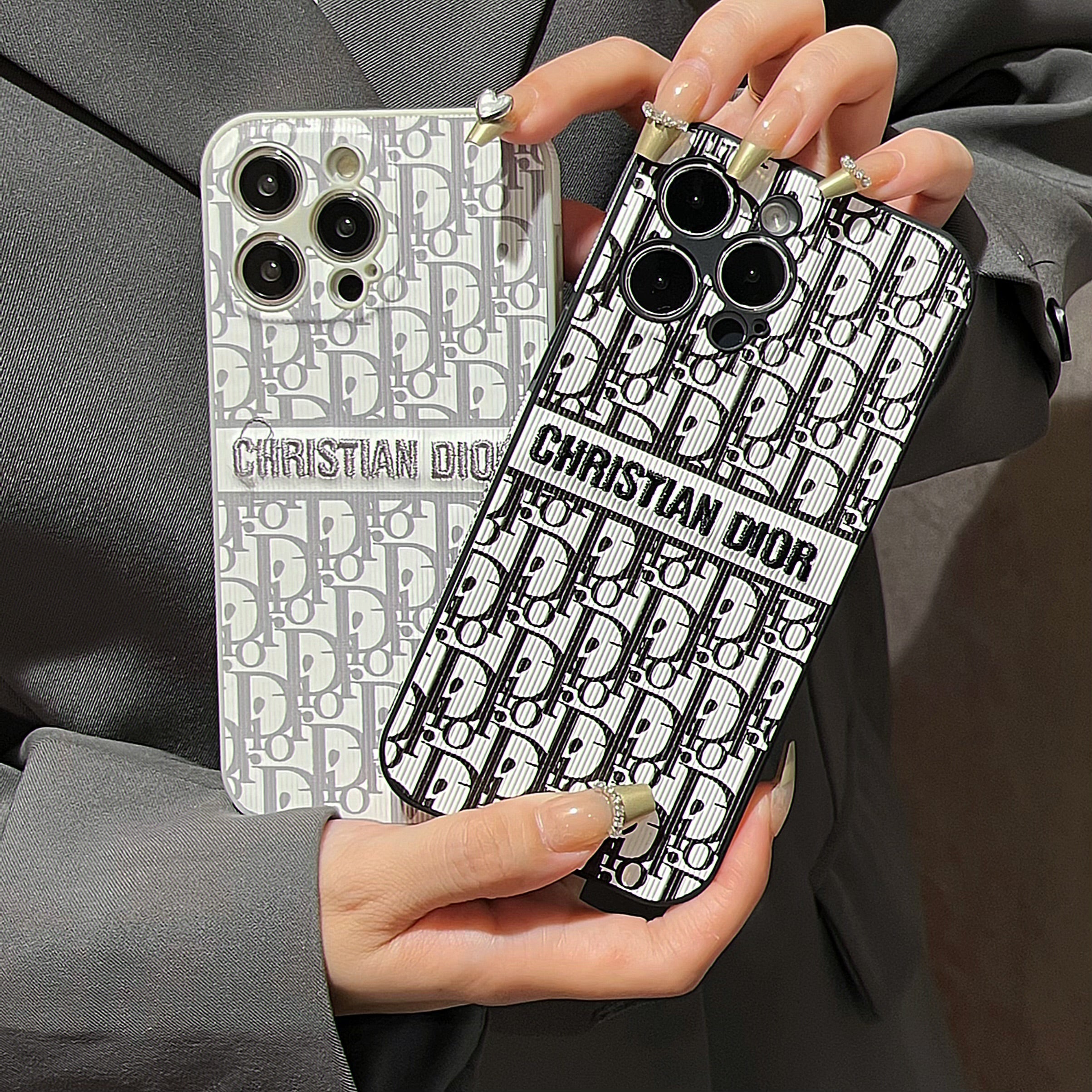 Dior iPhone Case-Second hand Leather Phone case