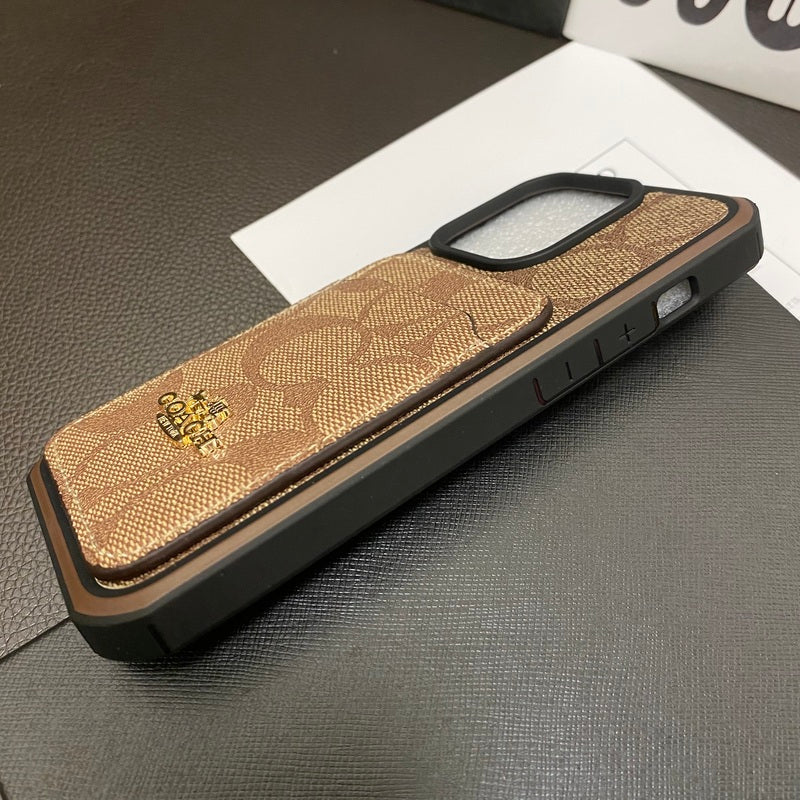 CH  iPhone Case With Card Holder Coffee -KB241416-GTOCASE