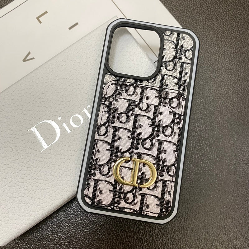 CD iPhone Case With Card Holder Black -LB240513-GTOCASE