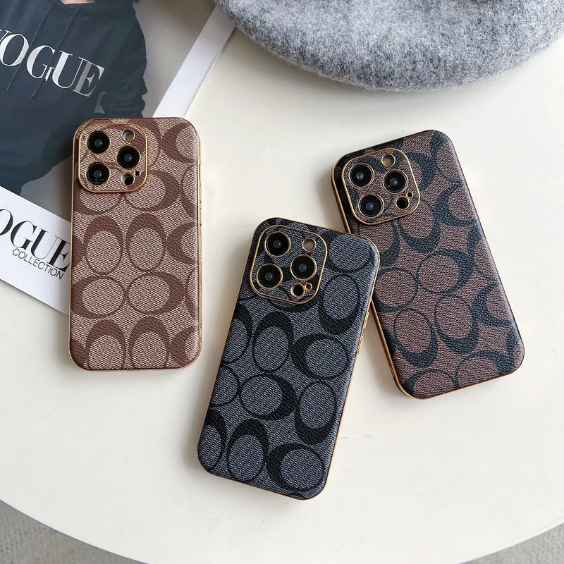CH  iPhone Case Leather Black -QBK240513-GTOCASE