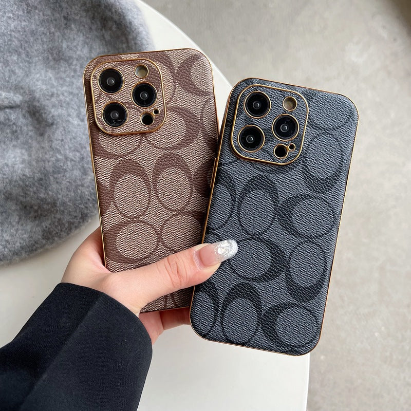 CH  iPhone Case Leather Light Brow -QBK240513-GTOCASE