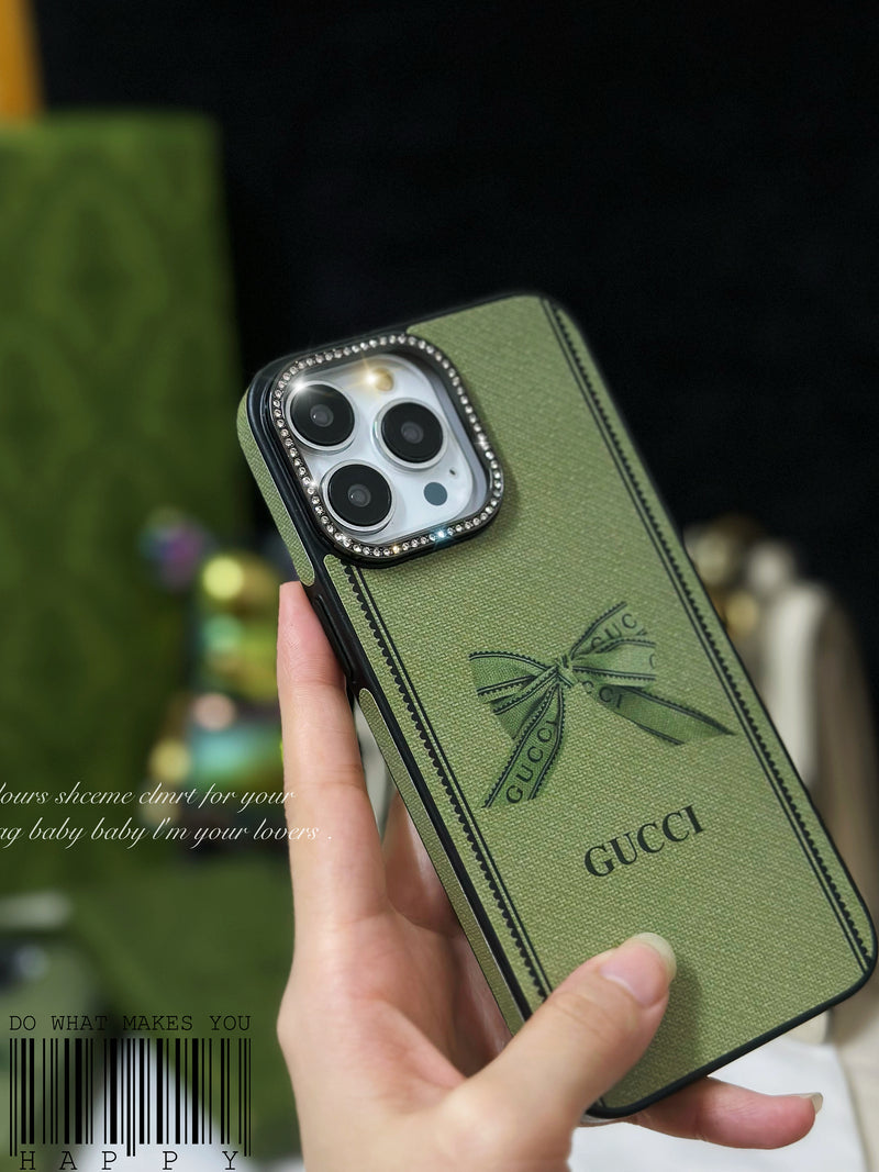 GG iPhone Case Green -ZSK240330-GTOCASE