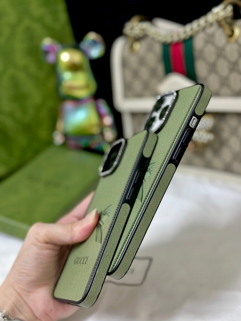 GG iPhone Case Green -ZSK240330-GTOCASE