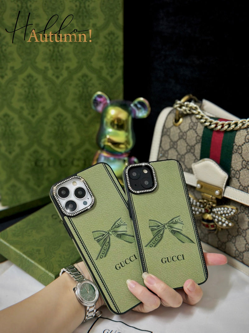 GG iPhone Case Green -ZSK240330-GTOCASE