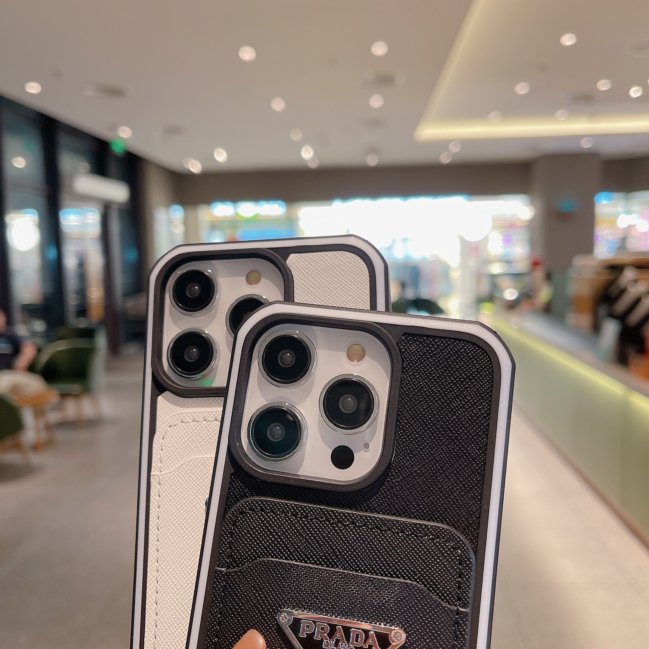 PR iPhone Case With Card Holder Black -PZ240403-GTOCASE