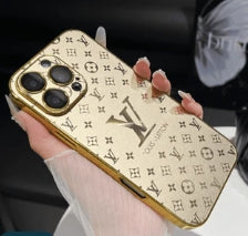 Gold LV Luxury iPhone Case