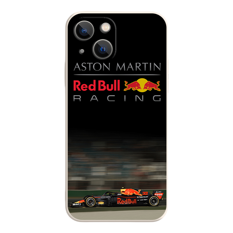 iPhone 16 Pro Max Case - Vintage White A/B/C/D Red Bull  Liquid Silicone Phone Cover with Full Camera Protection & Soft Lining | Bull Team