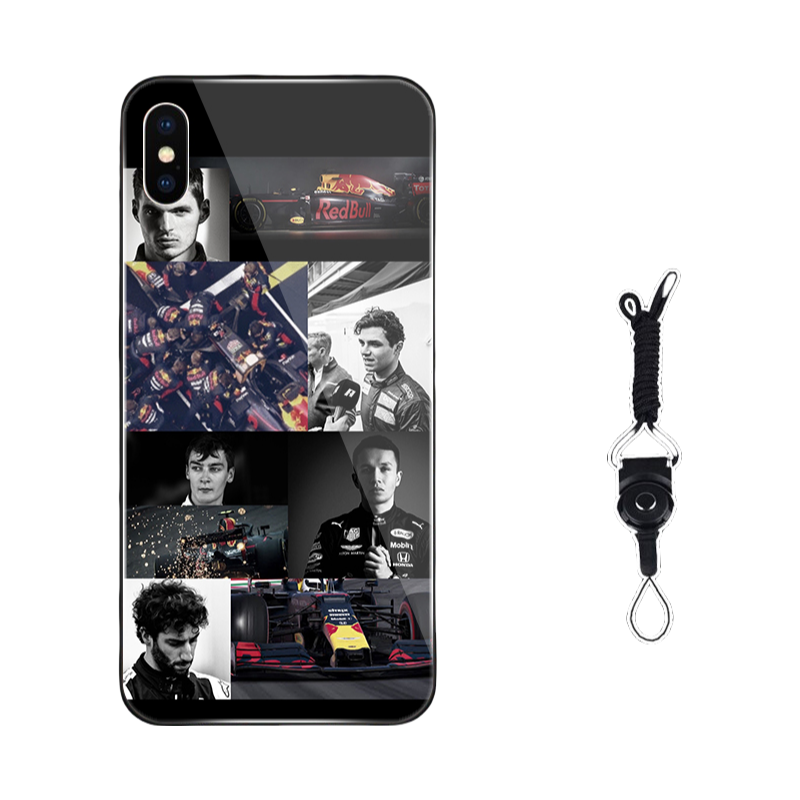 Red Bull  iPhone 15 Pro Max Case - Style II(A/B/C/D¡ê?Premium Liquid Silicone/Matte/Frosted Glass Phone Cover with Lanyard