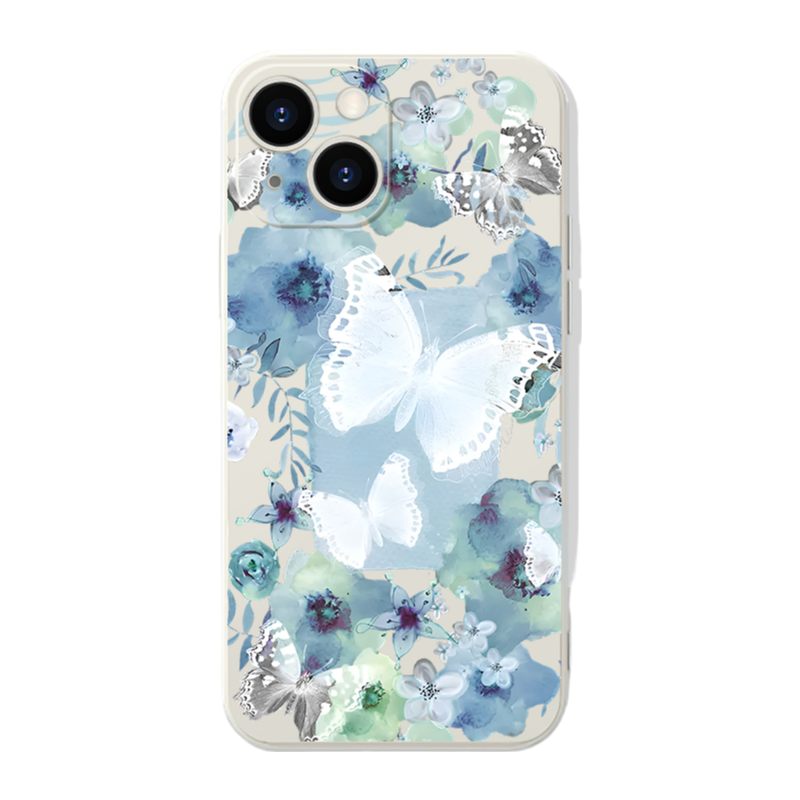Y2K Aesthetic Butterfly iPhone Case - Ink Wash, Anti-Fingerprint & Camera Protection