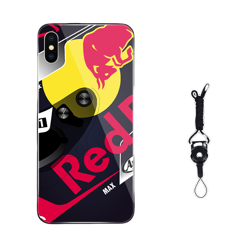 Red Bull  iPhone 15 Pro Max Case - Style II(A/B/C/D¡ê?Premium Liquid Silicone/Matte/Frosted Glass Phone Cover with Lanyard