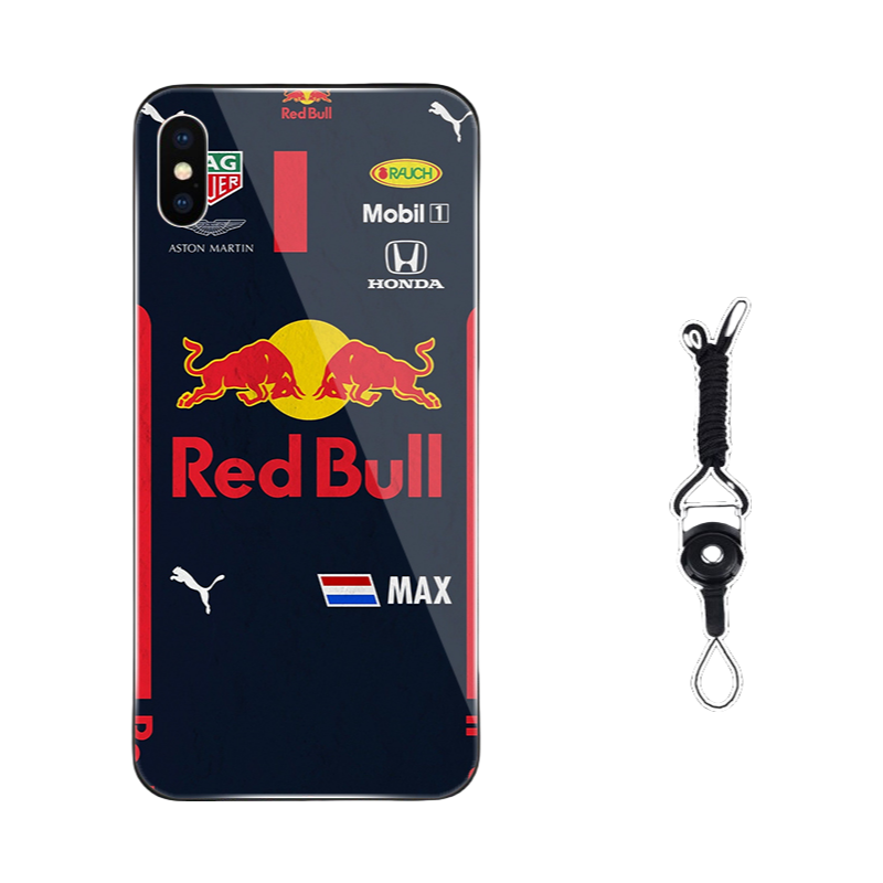 Red Bull  iPhone 16 Pro Max Case - Style III(A/B/C/D¡ê?Premium Liquid Silicone/Shatterproof Cover with Lanyard