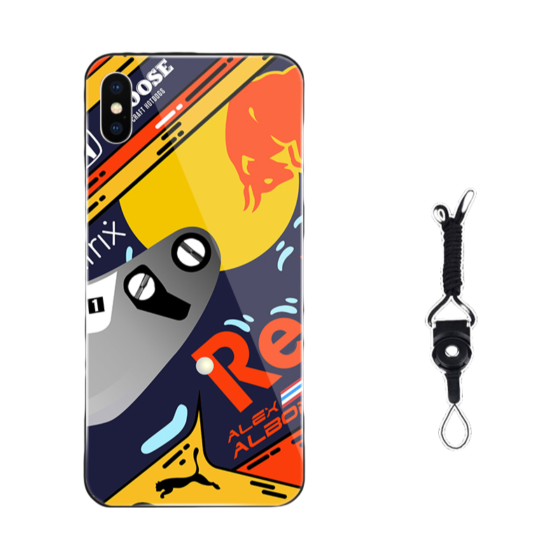 Red Bull  iPhone 16 Pro Max Case - Style III(A/B/C/D¡ê?Premium Liquid Silicone/Shatterproof Cover with Lanyard