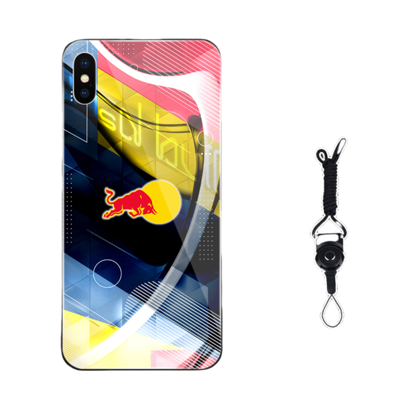 Red Bull  iPhone 16 Pro Max Case - Style III(A/B/C/D¡ê?Premium Liquid Silicone/Shatterproof Cover with Lanyard