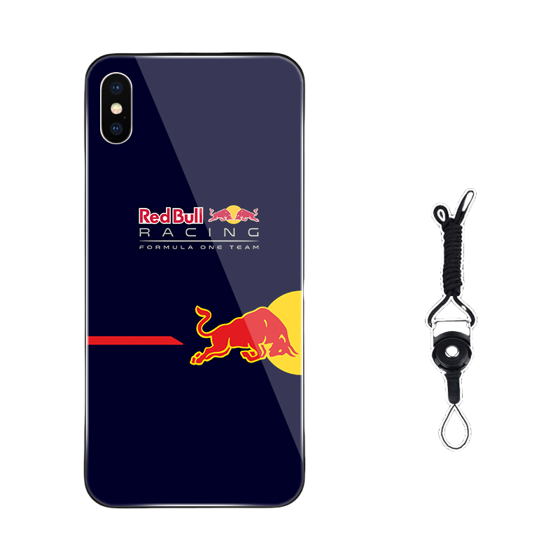 Red Bull  iPhone 15 Pro Max Case - Style VI(A/B/C/D¡ê? Liquid Silicone/Matte/Frosted Cover with Lanyard