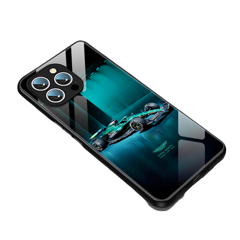 Vettel Red Bull  Leather Texture  Series V iPhone 16 Pro Max Case - Anti-Slip Full Edge Soft Cover