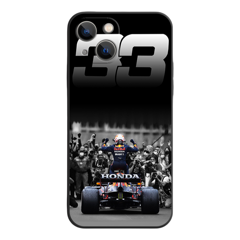Red Bull  iPhone 16 Pro Max Case - Liquid Silicone, Full Camera Protection, Stylish Black Trim  E/F/G/H