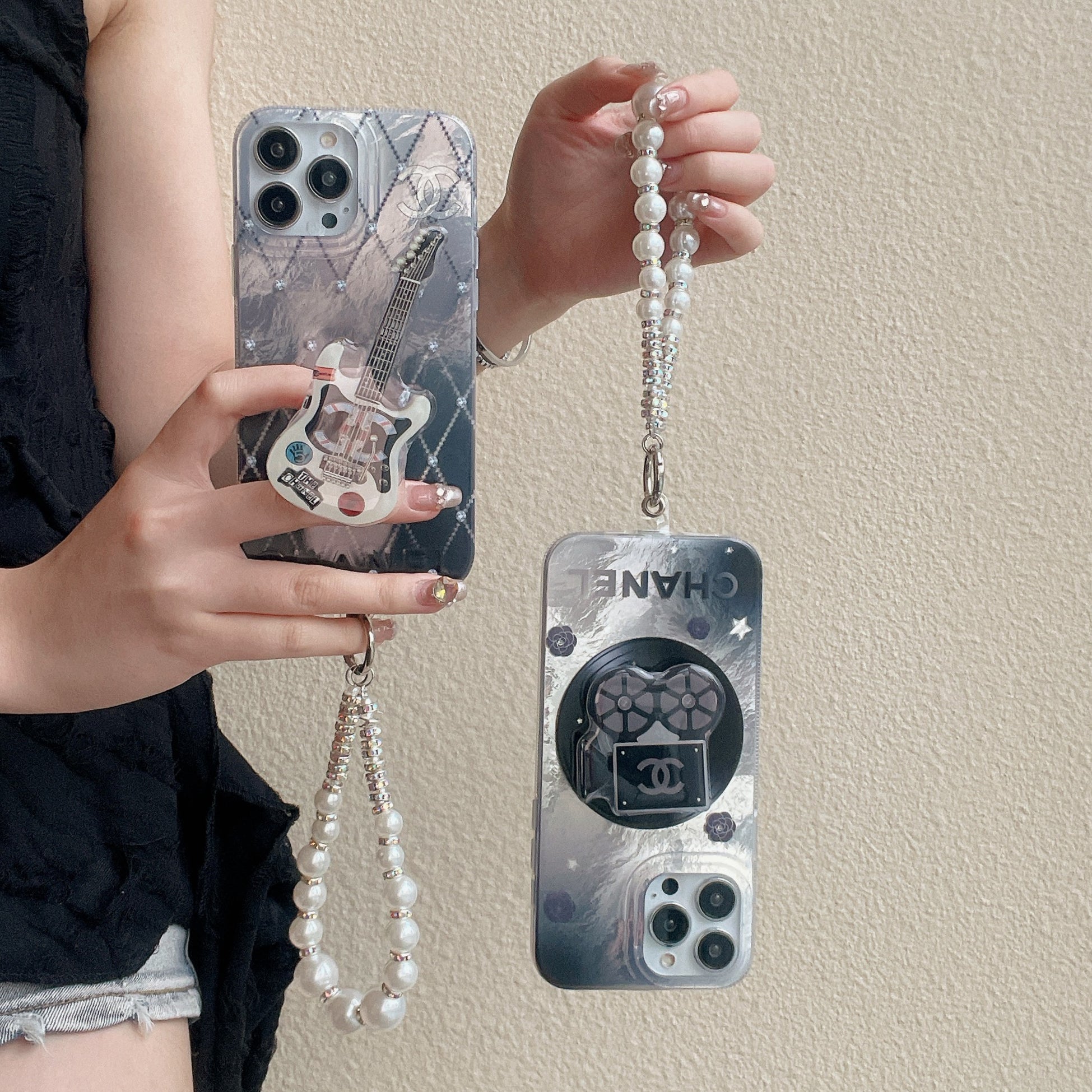 Chanel iPhone 16 case-Chanel phone case with chain