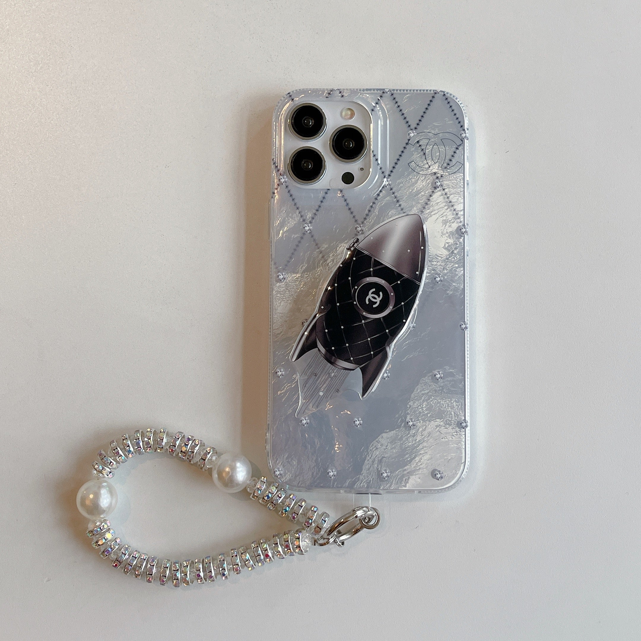Chanel iPhone 16 case-Chanel phone case with chain