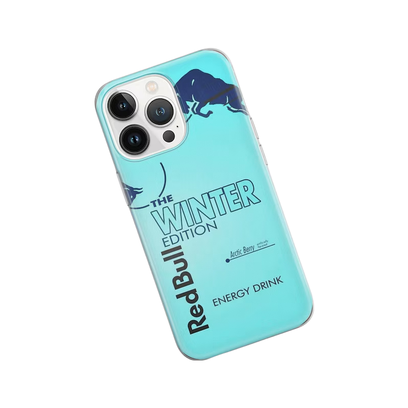 Vibrant Red Bull pattern phone case, slim anti-slip grip with hard PC shell and soft TPU inner layer, perfect fit for iPhone 14/13/12 models
