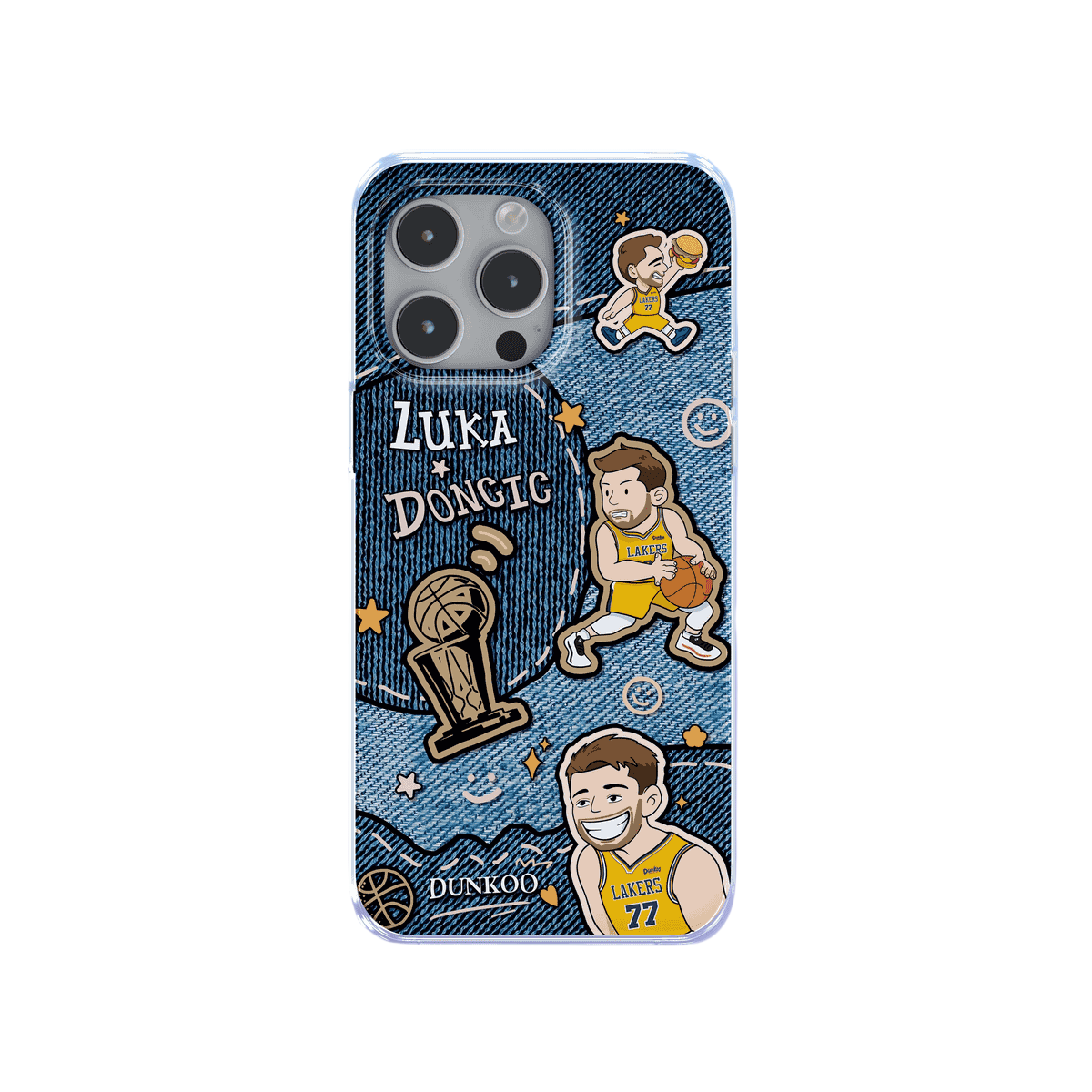 Hand-painted basketball art iPhone 16 Pro Max case with military-grade shockproof protection, precise cutouts for wireless charging - vibrant sports-themed design