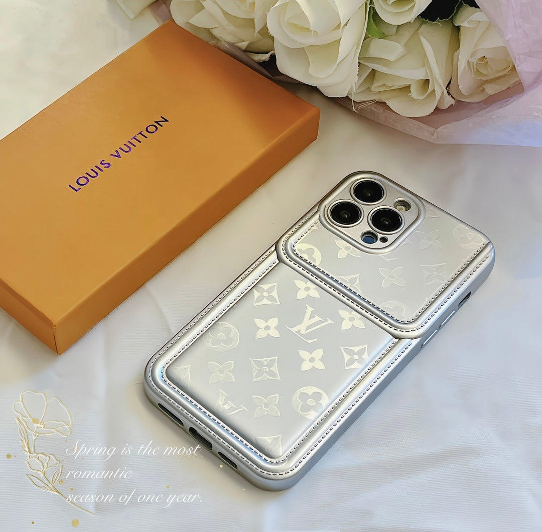Silver  Monogram iPhone Case -Small printing-SYH231201-GTOCASE