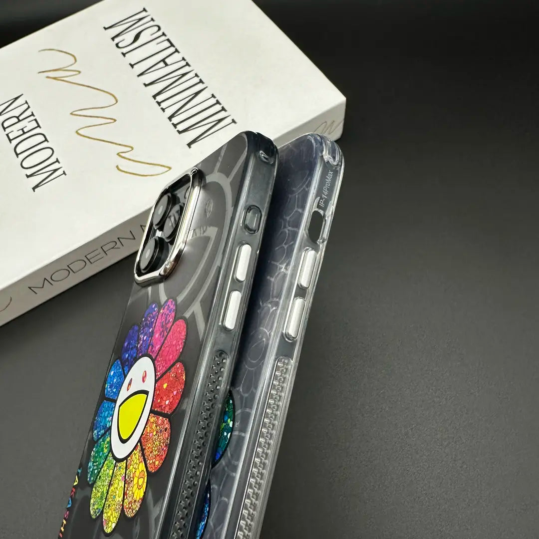 🌸Sunflower iPhone Case（Feather pattern）